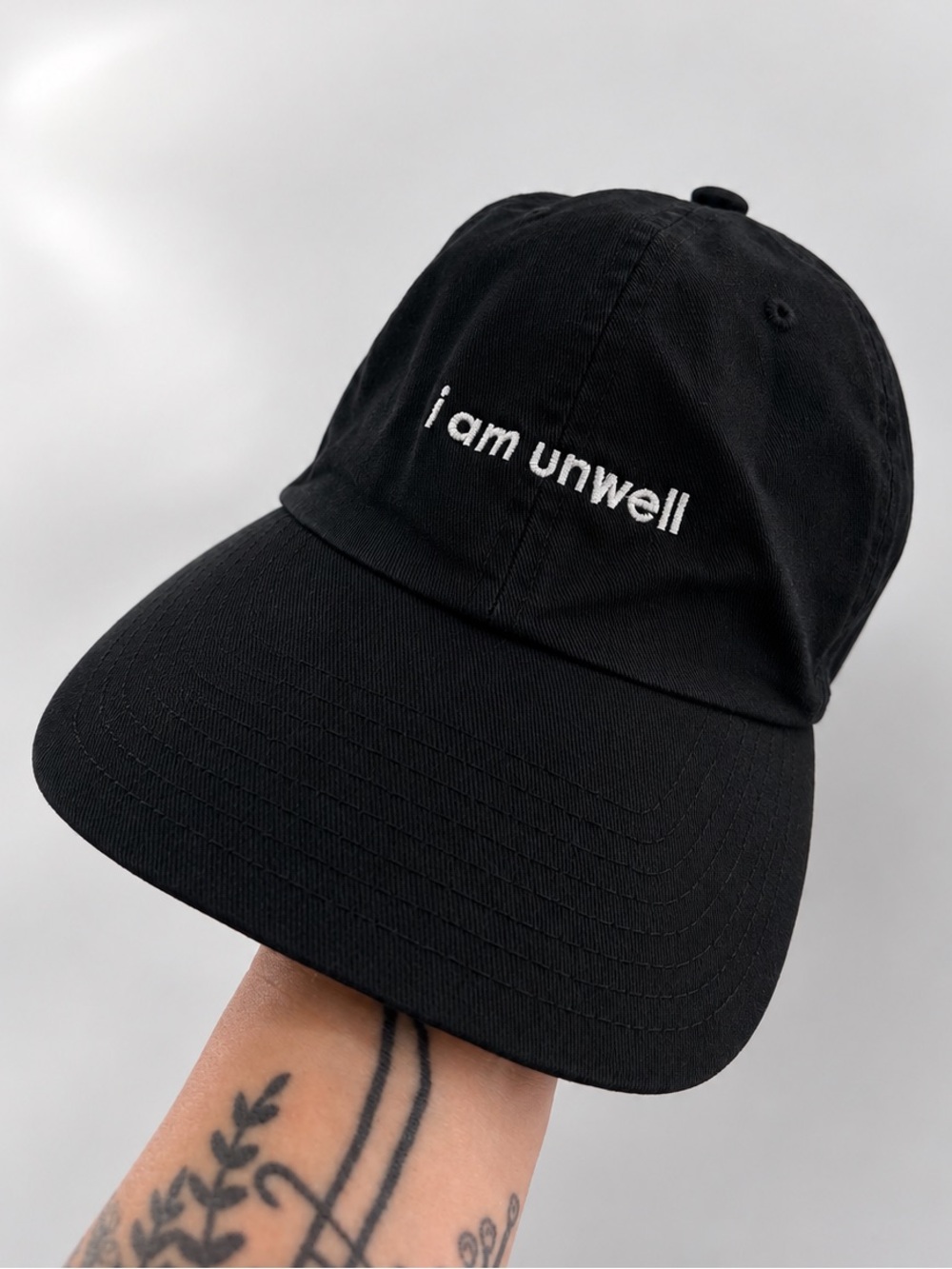Barstool Sports ‘47 Brand I Am Unwell Hat Black White One Size Fits All Funny